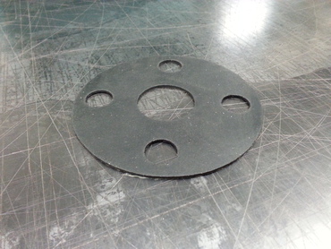 EPDM FDA FLG GSK 2"FULL FACE BLK